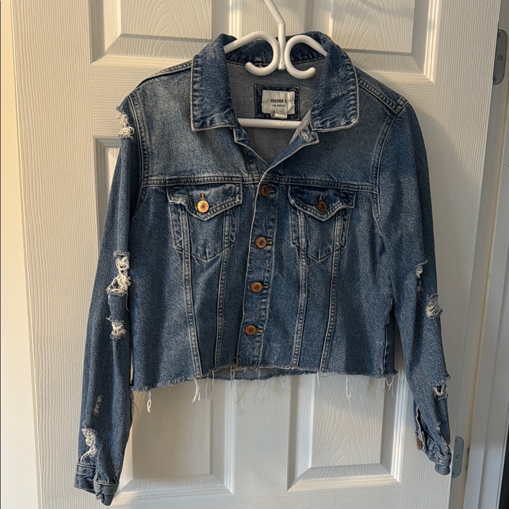 Distressed Denim Jacket